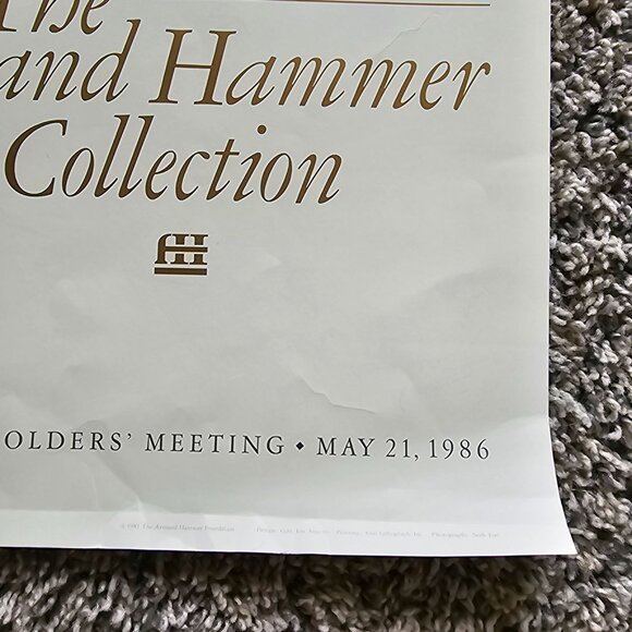 Armand Hammer Collection 1986 Shareholders Meeting Poster Gustave Moreau Salome - Picture 5 of 9